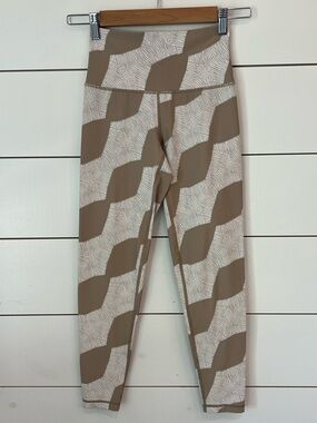 Aerie Neutral Wave-Print High-Waist Leggings Small